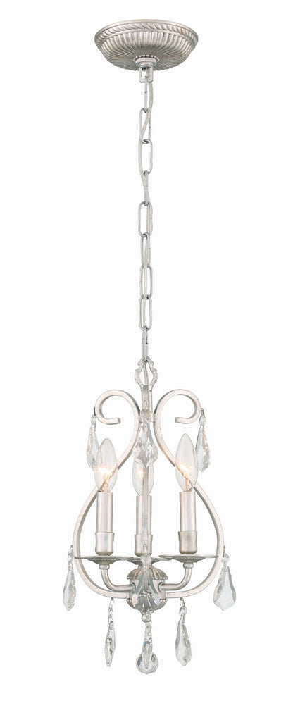 Crystorama Ashton Mini Chandelier Olde Silver