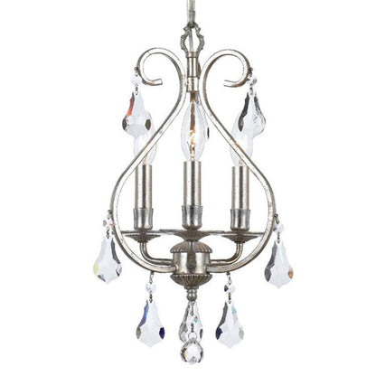 Crystorama Ashton Mini Chandelier Olde Silver