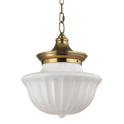 Hudson Valley Dutchess Pendant Aged Brass