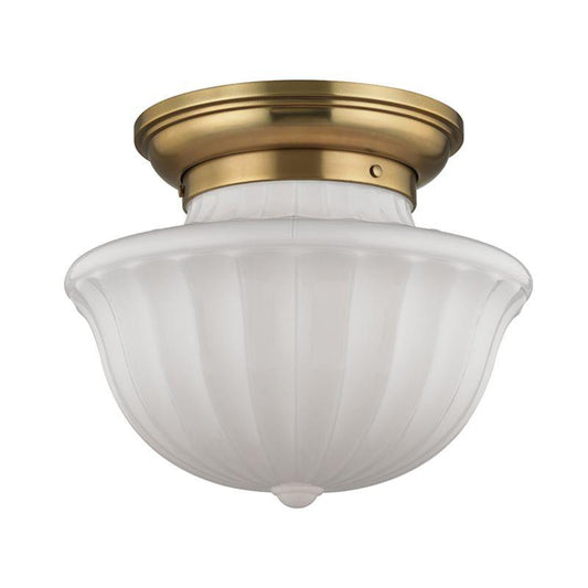Hudson Valley Dutchess Flush Mount Aged Brass