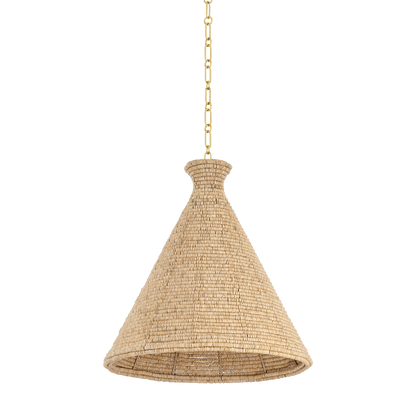 Hudson Valley Tallman 20" Pendant Vintage Gold Leaf