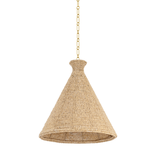 Hudson Valley Tallman 20" Pendant Vintage Gold Leaf