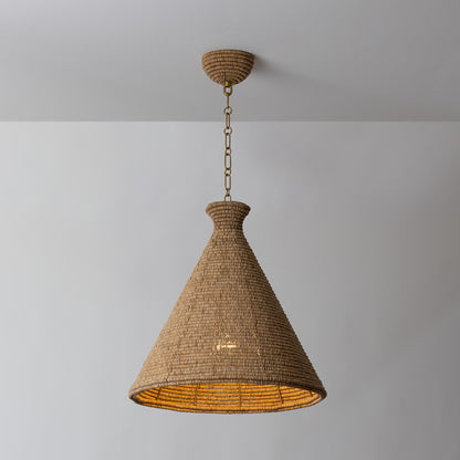 Hudson Valley Tallman 20" Pendant Vintage Gold Leaf detail view 2