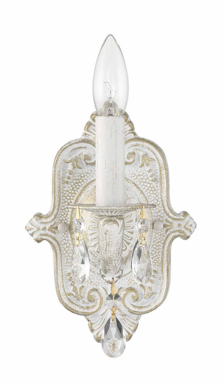Crystorama Paris Market 1 Light Wall Sconce