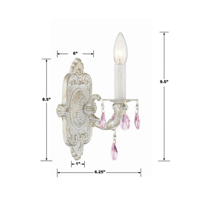 Crystorama Paris Market 1 Light Wall Sconce