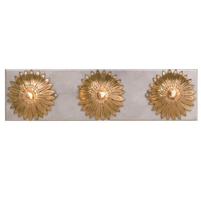 Crystorama Broche Bathroom Vanity Antique Gold, Antique Silver