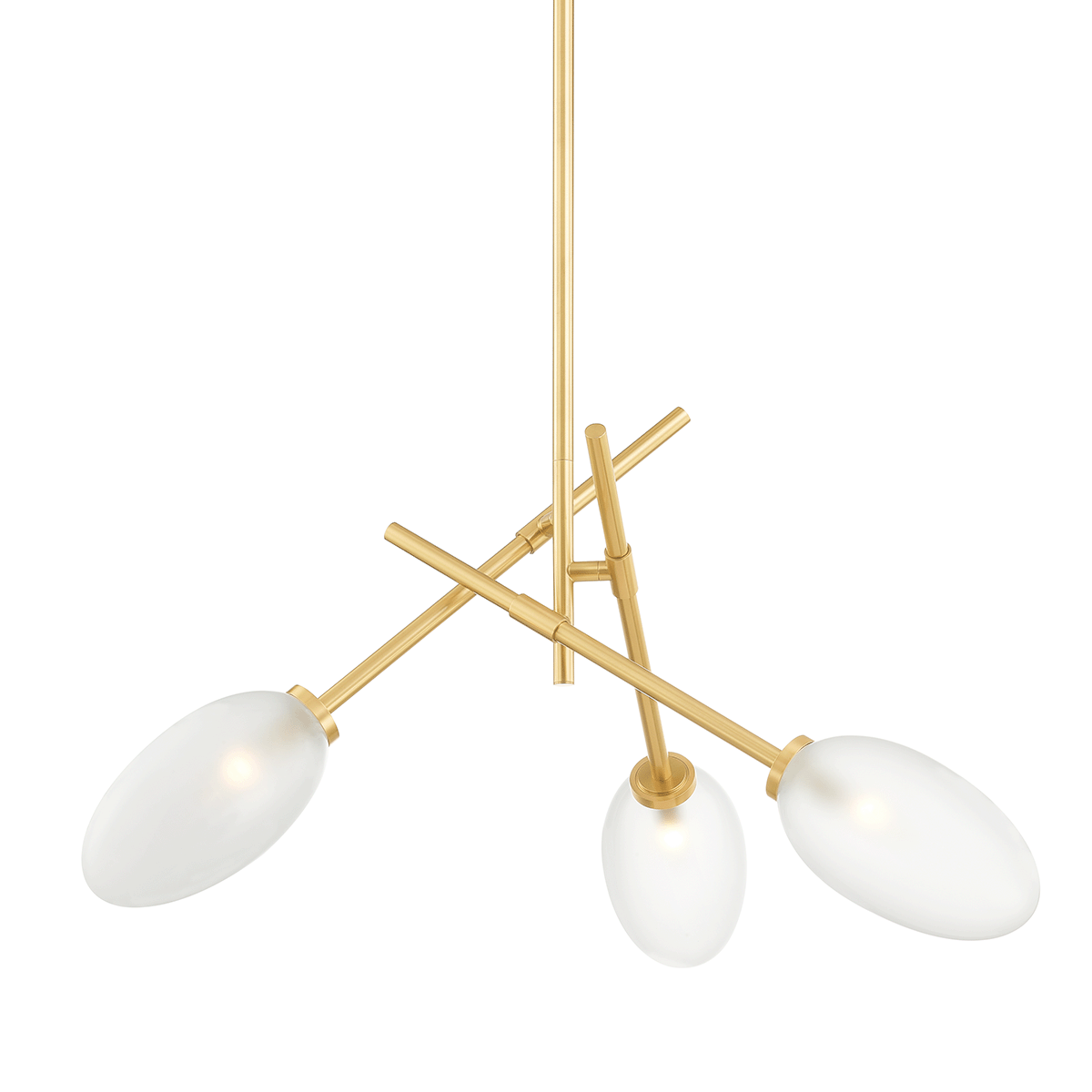 Hudson Valley Alberton 3-Light Chandelier Aged Brass