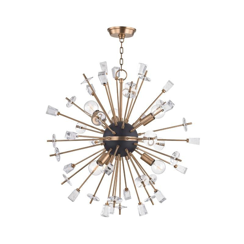 Hudson Valley Liberty Chandelier Aged Brass