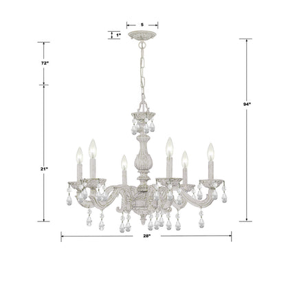 Crystorama Paris Market Chandelier Venetian Bronze