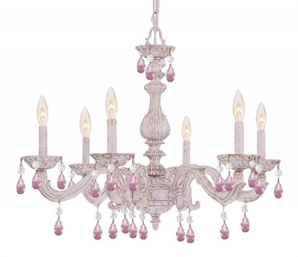 Crystorama Paris Market Chandelier Antique White