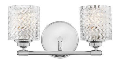 Hinkley Elle Bath Vanity Light Chrome, Steel