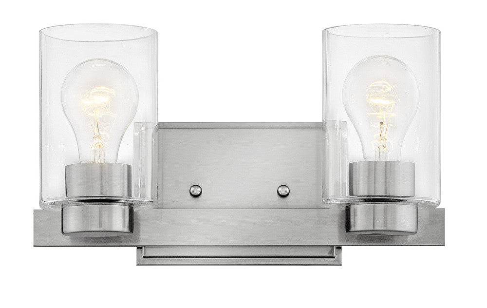Hinkley Miley Bath Vanity Light Steel, Brushed Nickel