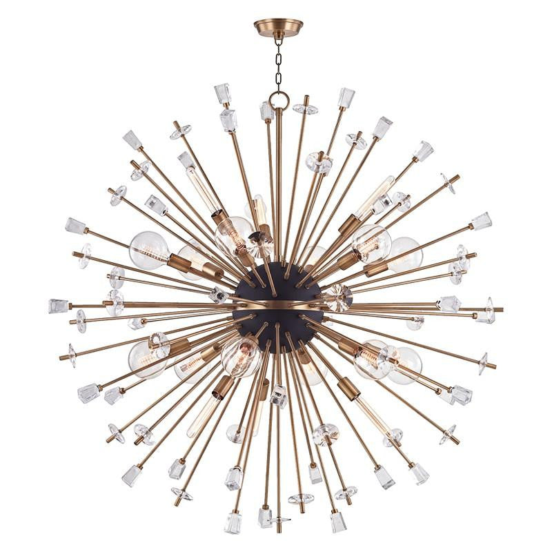 Hudson Valley Liberty Chandelier Aged Brass