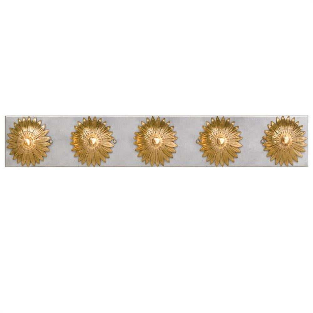 Crystorama Broche Bathroom Vanity Antique Gold, Antique Silver