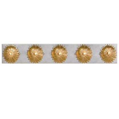 Crystorama Broche Bathroom Vanity Antique Gold, Antique Silver