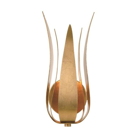 Crystorama Broche 1 Light Wall Sconce Antique Gold
