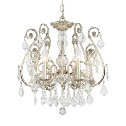 Crystorama Regis 6 Light Chandelier Olde Silver