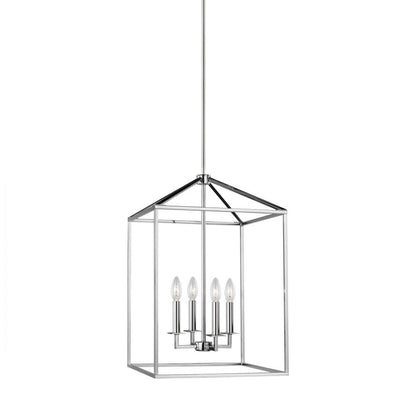 Generation Lighting Perryton Medium Four Light Hall / Foyer Chrome