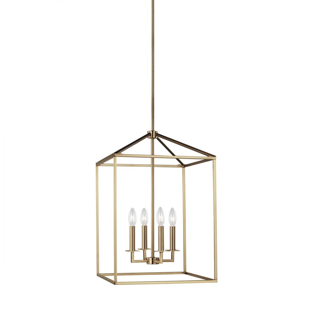 Generation Lighting Perryton Medium Four Light Hall / Foyer Satin Brass