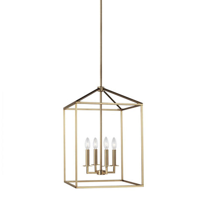 Generation Lighting Perryton Medium Four Light Hall / Foyer Satin Brass