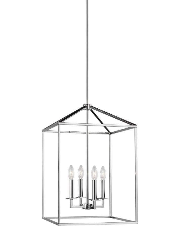Generation Lighting Perryton Medium Four Light Hall / Foyer Chrome