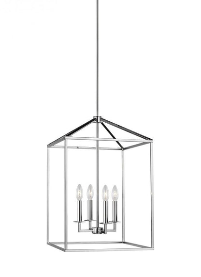 Generation Lighting Perryton Medium Four Light Hall / Foyer Chrome