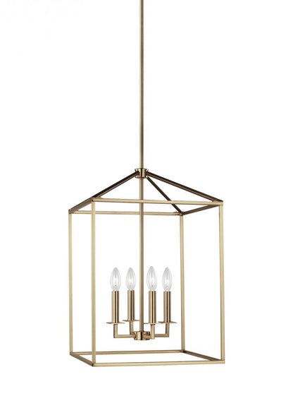 Generation Lighting Perryton Medium Four Light Hall / Foyer Satin Brass