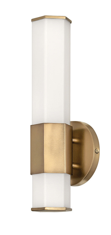 Hinkley Facet Bath Wall Sconce Heritage Brass