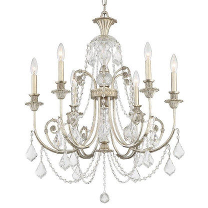 Crystorama Regis 6 Light Chandelier Olde Silver