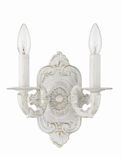 Crystorama Paris Market 2 Light Wall Sconce