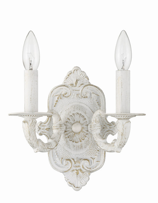 Crystorama Paris Market 2 Light Wall Sconce