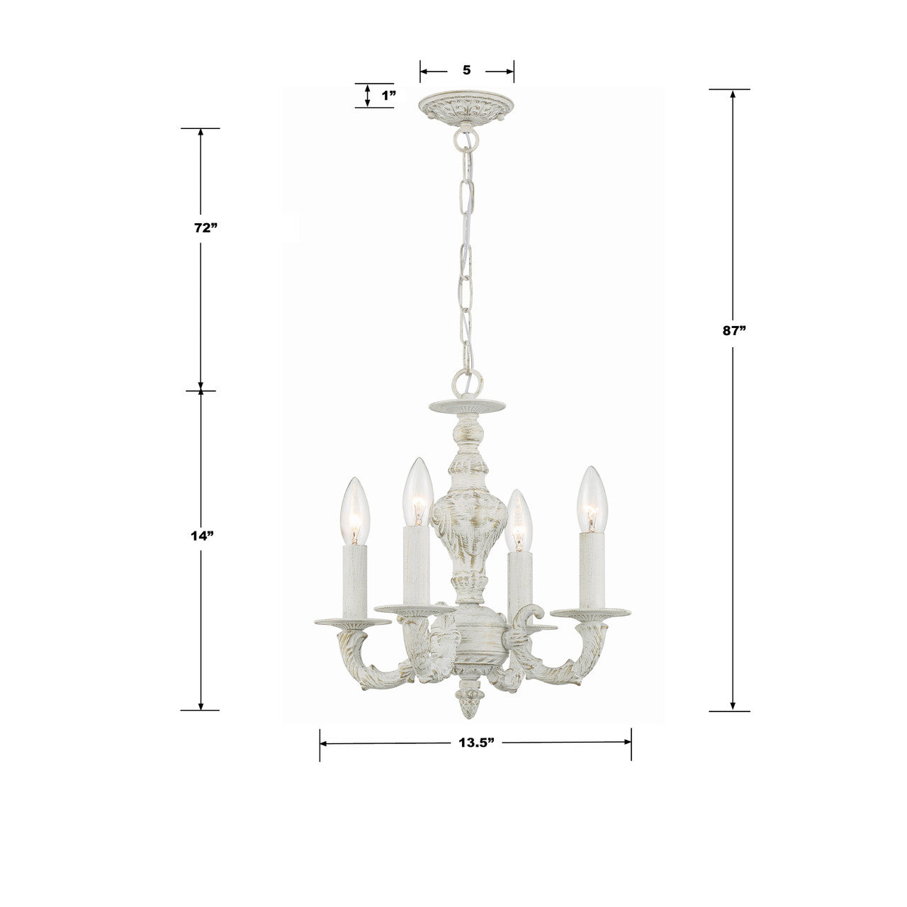 Crystorama Paris Market Mini Chandelier 