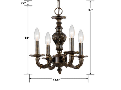 Crystorama Paris Market Mini Chandelier 
