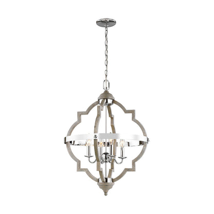 Generation Lighting Socorro Four Light Hall / Foyer Washed Pine
