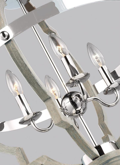 Generation Lighting Socorro Four Light Hall / Foyer Washed Pine