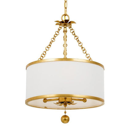Crystorama Broche Mini Chandelier Antique Gold
