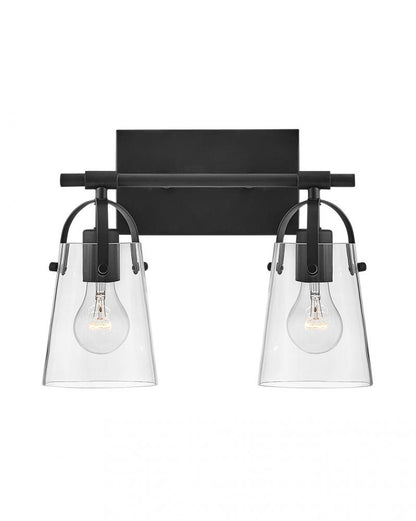 Hinkley Foster Bath Vanity Light Black, Steel