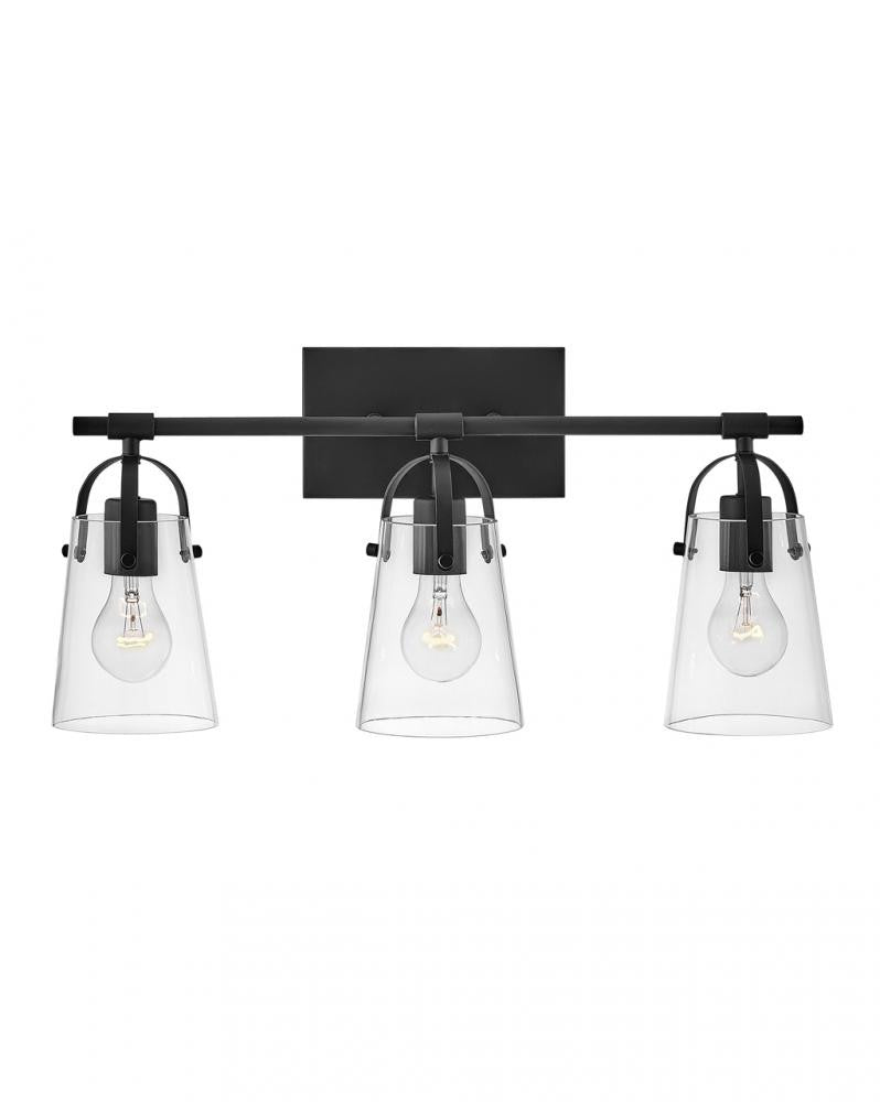 Hinkley Foster Bath Vanity Light Black, Steel