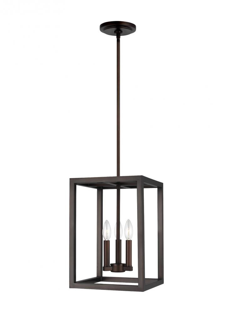 Generation Lighting Moffet Street Small Three Light Hall / Foyer Bronze
