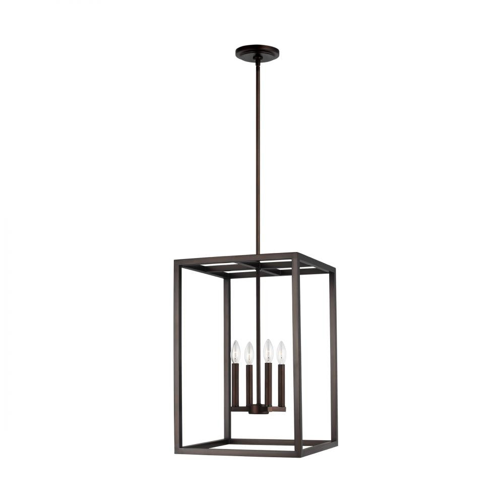 Generation Lighting Moffet Street Medium Four Light Hall / Foyer Burnt Sienna