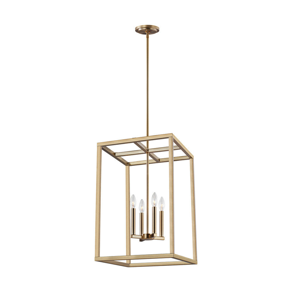 Generation Lighting Moffet Street Medium Four Light Hall / Foyer Satin Brass