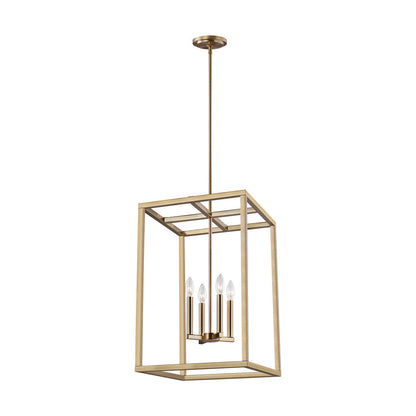 Generation Lighting Moffet Street Medium Four Light Hall / Foyer Satin Brass