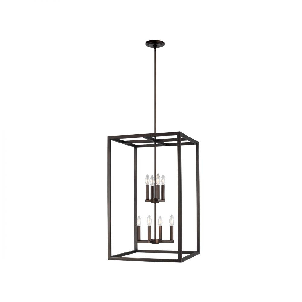 Generation Lighting Moffet Street Large Eight Light Hall / Foyer Bronze
