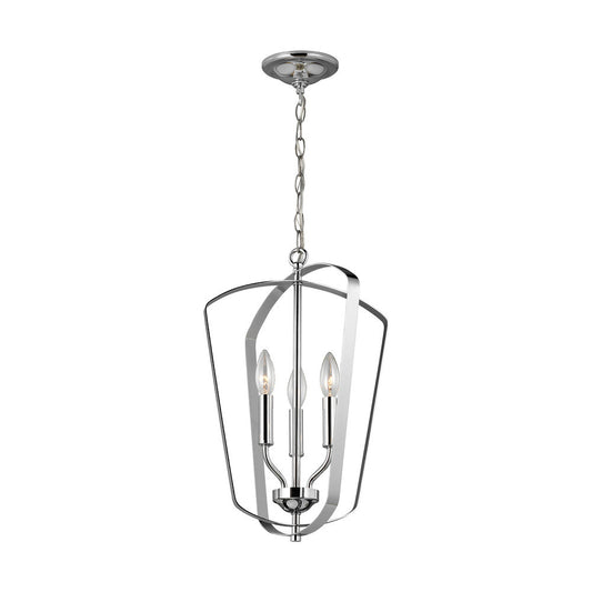 Generation Lighting Romee Small Three Light Hall / Foyer Chrome