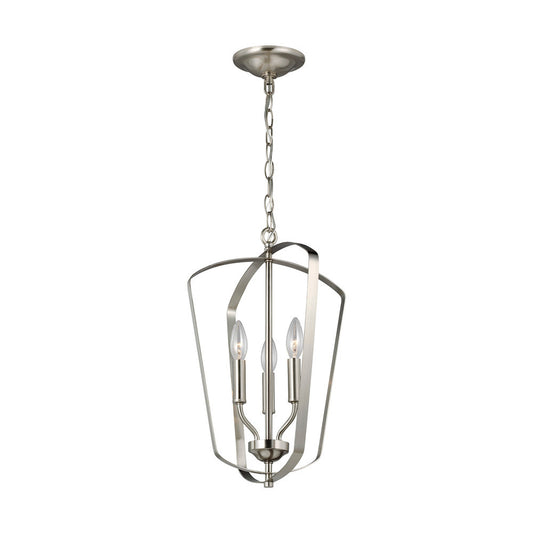 Generation Lighting Romee Small Three Light Hall / Foyer Brushed Nickel