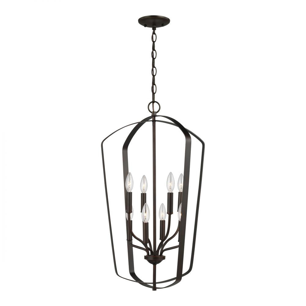 Generation Lighting Romee Large Eight Light Hall / Foyer Bronze