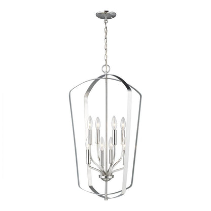 Generation Lighting Romee Large Eight Light Hall / Foyer Brushed Nickel