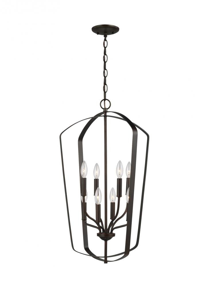 Generation Lighting Romee Large Eight Light Hall / Foyer Bronze