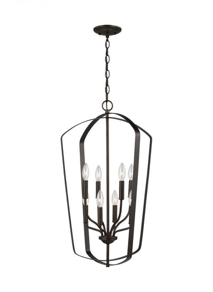 Generation Lighting Romee Large Eight Light Hall / Foyer Bronze
