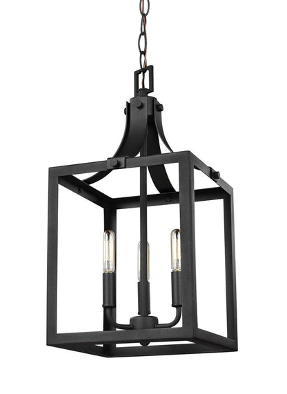 Generation Lighting Labette Small Three Light Hall / Foyer Black